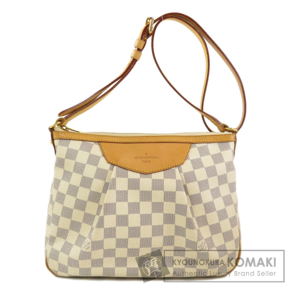 Louis Vuitton Siracusa Damier Azur White Shoulder Bag